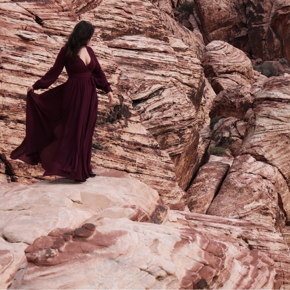 Vici Diana Maxi dress in Wine - Picture 4 of 10